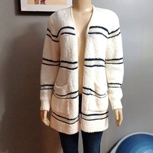 MADEWELL Women's Boucle front pocket cardigan oversized  Size M